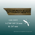 Europeu estilo PU espuma Crown moldagem / decorativas Cornice moldagem Design